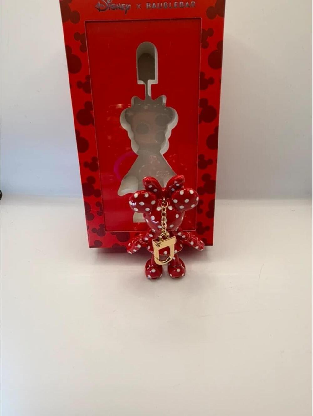 BaubleBar Minnie Mouse Red Polka Dot Bag Charm Keychain NIB - Picture 7 of 10